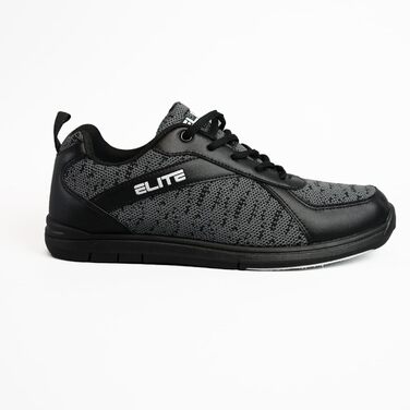 Чоловічі боулінгові черевики ELITE Pinnacle – легкі, універсальні, комфортні, преміум-якість, сірі, камуфляжні, 48 EU, 47.5 EU, широкі, чорні, сірі