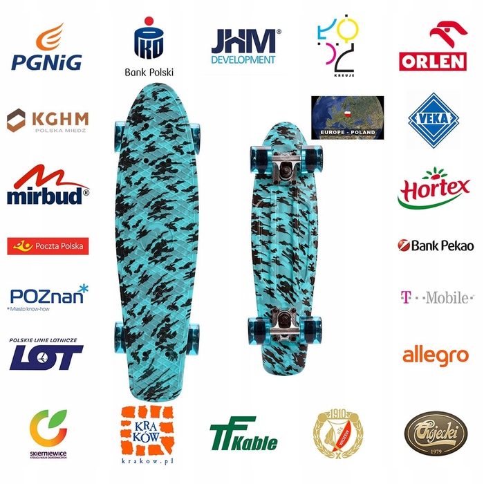 Пенніборд Fiszka Meteor Multikolor ABEC-7
