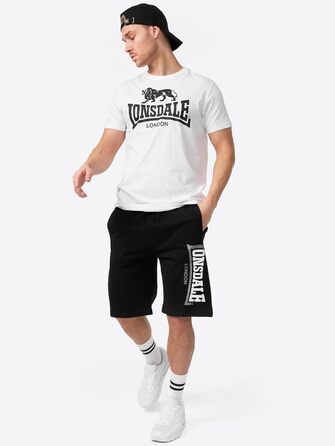 Чоловічі спортивні шорти Lonsdale Logo Jam, чорні