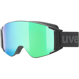 Лижна маска Uvex G.gl 3000, унісекс, універсальний розмір, сірий/сріблястий, прозора лінза