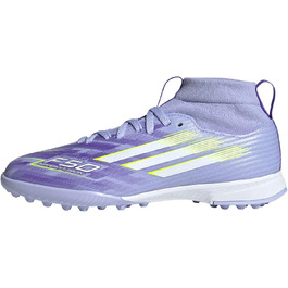 Дитячі футбольні бутси Adidas F50 SPARKFUSION League W Mid Turf - Violet Tone, Lucid Lemon, Purple Rush, 37 1/3 EU