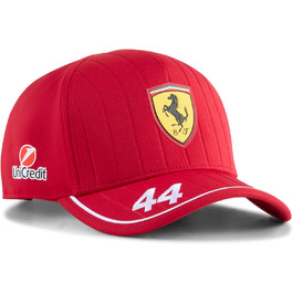 Кепка PUMA Scuderia Ferrari F1 2025 для дітей з автографом Льюїса Гамільтона, червона, універсальний розмір