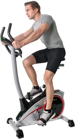 Велотренажер Christopeit Sport AL 2, 24 рівня, до 150 кг, магнітна система 9 кг, LCD-дисплей, сріблястий