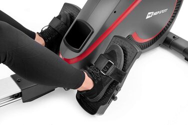Гребний тренажер Hop-Sport HS-095R для дому, магнітний, 12 програм, LCD-дисплей, до 150 кг