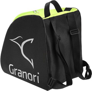 Чохол для лижних черевиків з рюкзаком та місцем для шолома та аксесуарів | Чохол для лижних черевиків, рюкзак для лиж, сноуборду та ковзанів (неоновий жовто-чорний)