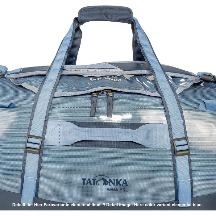 Сумка-рюкзак Tatonka Barrel 65 л, чорна, водонепроникна, з замком