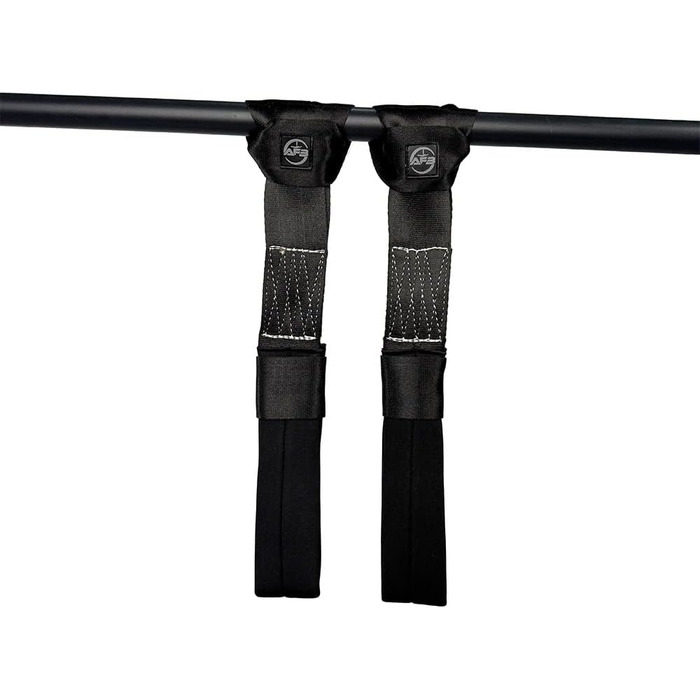Петлі для тренувань Suspension Trainer – преміум нейлон, для тренувань з вагою тіла, для дому та спортзалу, навантаження до 245,9 кг, чорні, пара