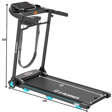 Електрична бігова доріжка FIT-NET 410 з масажером, до 100 кг