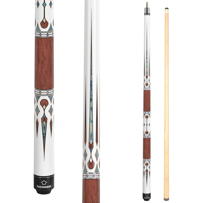 Більярдний кий HomeSeason Billardqueue-Stick, 144,8 см, професійний, з низькою відволікаючою лінією (HS06-A)