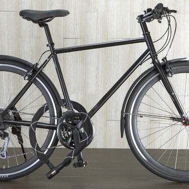 Надійне велозамкне Nean Kettenschloss: 900 мм, сталевий ланцюг, 2 ключі, чорний