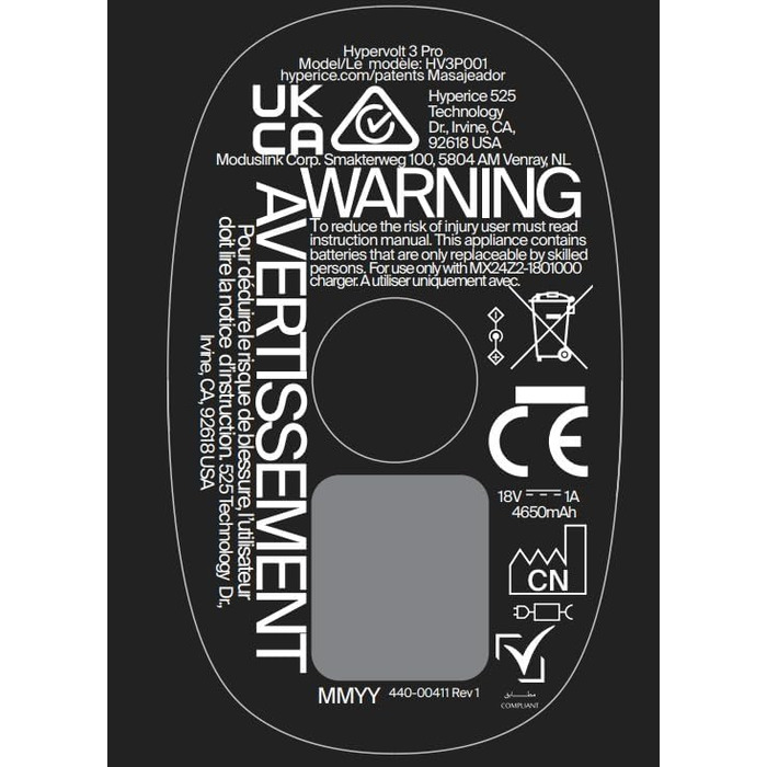 Масажер для тіла Hypervolt 3 Pro – професійний перкусійний масажер для відновлення м'язів