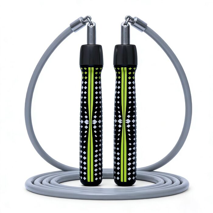 Вагінальне скакалка Hererope 250г з підшипниками, регульоване сталеве канатне скакалка для фітнесу та HIIT, чорна