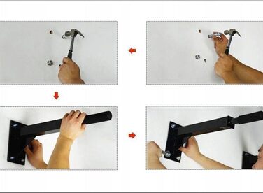 Климмер на стіну ASATO® 4-в-1 – до 200 кг, турнік з дип-станцією, сталь, 95 см, для дому