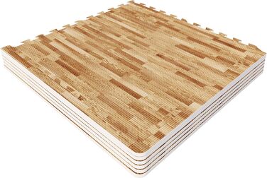 GORILLA SPORTS® Захисні мати EVA, 6 шт, 60x60x1,2 см, протиковзкі, для фітнесу, підлоги, басейну, пазлові, з 12 краями, вибір кольору