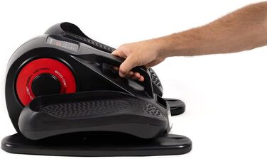 ECODE® Електричне міні-велотренажер еліптичний з LED-дисплеєм, педалі з асистенцією, 20 рівнів навантаження, 5 функцій, пульт дистанційного керування ECO-804