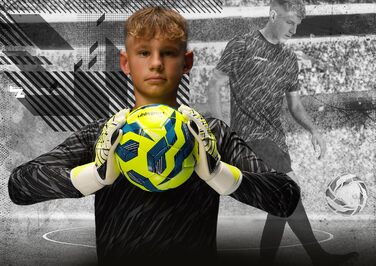 М'яч для футболу Uhlsport Player (5 шт. в упаковці, жовто-морський-блакитний)