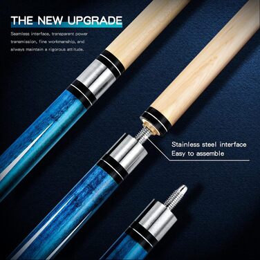 Набір для більярду Teekerwan 147 см, 538,6/567 г, 13 мм наконечник, тверде дерево, канадський клен, професійний кий для більярду 570 мл