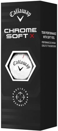 Гольф-м'ячі Callaway Chrome Soft X, унісекс, для дорослих