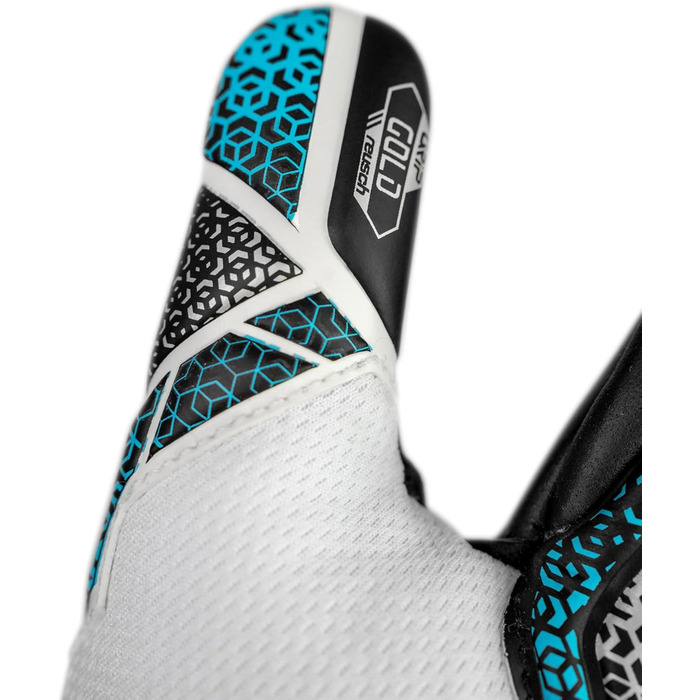 Воротарські рукавички Reusch Attrakt Gold NC Junior - дитячі, для футболу, білі-сріблясті-чорні