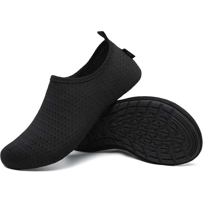 Чоботи для плавання Saguaro: чоловічі та жіночі, швидковисихаючі, для пляжу, серфінгу, з неопрену, розмір EU 36-47 (Чорний, 40/41 EU)