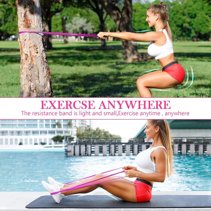 Набір еластичних стрічок для фітнесу 4 шт. – для тренувань, реабілітації та фізіотерапії