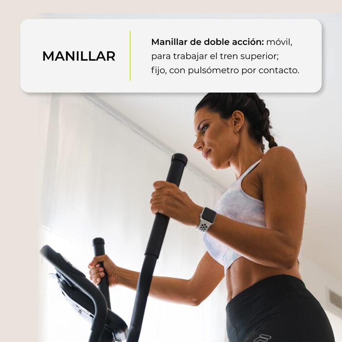 Орбітрек Bodytone DE30 Smart з Bluetooth, LCD-дисплеєм, для домашніх тренувань, безшумний, маховик 9 кг