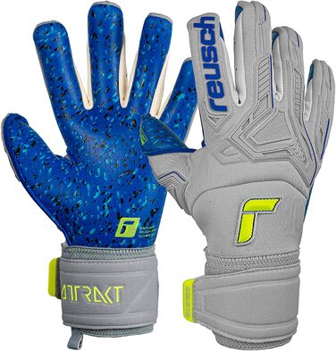 Воротарські рукавички Reusch Attrakt Freegel Goaliator для дорослих з внутрішнім швом та покриттям Grip Fusion, універсальні футбольні рукавички для всіх типів полів