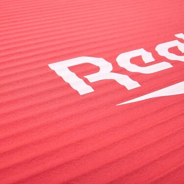 Reebok килимок для фітнесу 15 мм, нековзний, натуральна гума, червоний — гімнастичний мат для тренувань, фрілектики та домашнього спорту