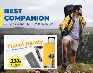 Трекінгові палиці TREKOLOGY Trek-Z Cork Grip: легкі, складні, регульовані, алюмінієві, для чоловіків та жінок