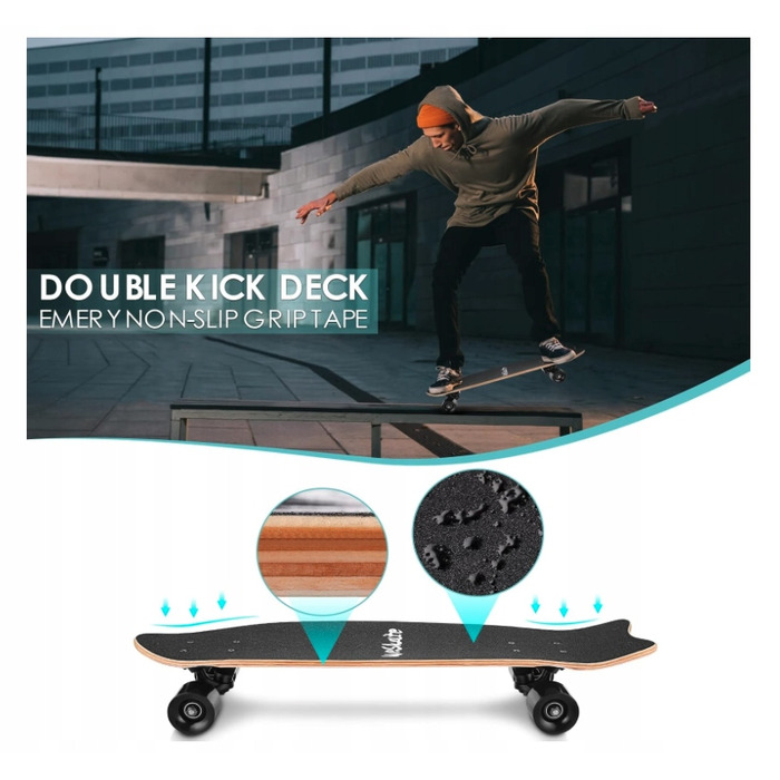 Круїзер-скейтборд Hikole 27 × 8 | Підшипники ABEC-11, універсальна модель