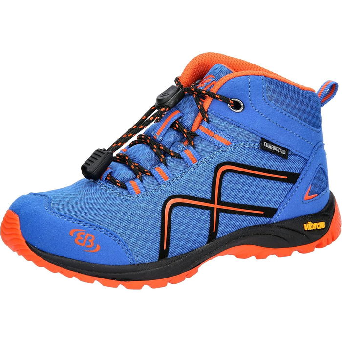 Черевики для трекінгу та піших прогулянок Brütting для дівчаток (27 EU, блакитний/оранжевий)