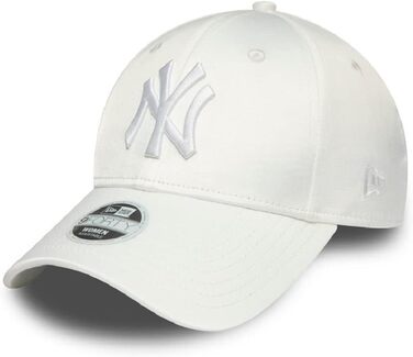 Кепка New Era New York Yankees MLB 9Forty з сатину, біла, регульована, для жінок