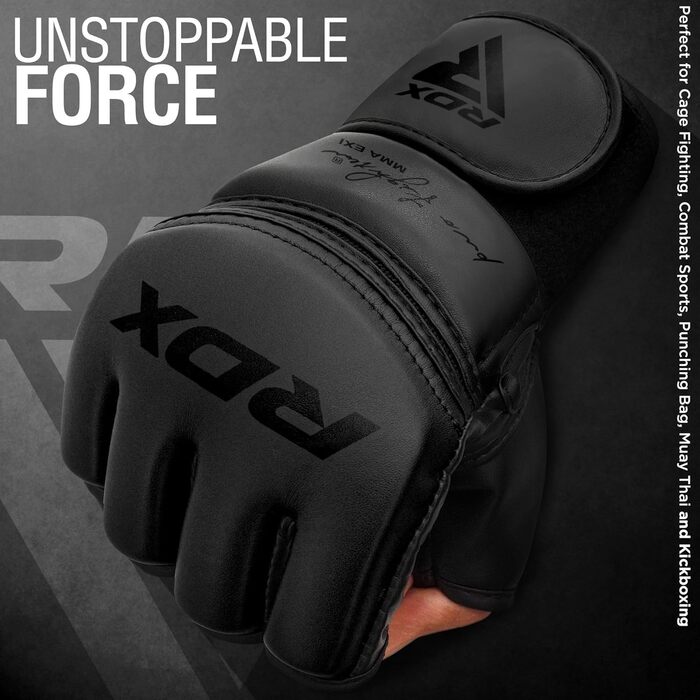 Боксерські рукавички RDX Profi MMA: шкіра Maya Hide, захист для ударів, бокс, кікбоксинг, муай-тай, чоловічі/жіночі