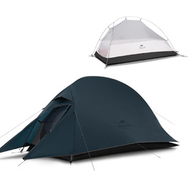 Намет Naturehike Cloud Up 1 - ультралегкий намет для 1 особи, 4 сезони, 20D, Marineblau (морський синій)