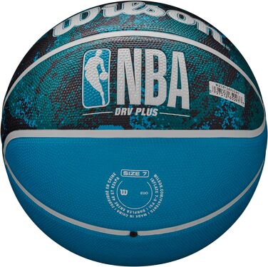 Баскетбольний м'яч Wilson №7, унісекс, чорний/синій