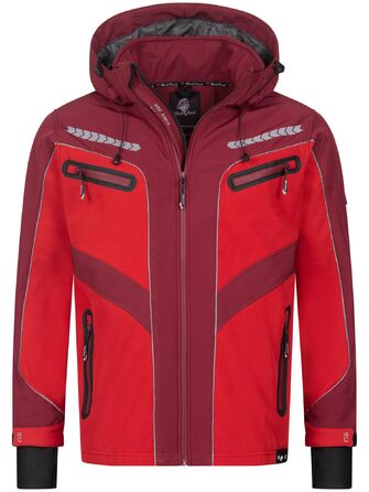 Чоловіча куртка Softshell Rock Creek Outdoor H-314, великий розмір 4XL, червона