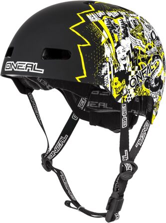 Велосипедний шолом O'NEAL DIRT LID ZF MTB для дорослих, жовтий, розмір L-XL (58-61 см), з вентиляцією, системою регулювання та Zone Flex-технологією