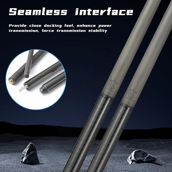 Кю Pool Cue Stick Crown ME з карбону, 20oz, для більярду (CJC01)