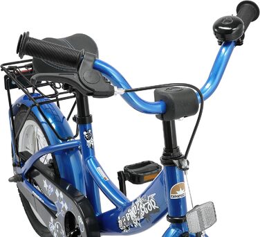 Дитяче велосипед BIKESTAR 14 дюймів для хлопчиків та дівчаток від 4 років | Класичний дизайн | Рожево-білий (блакитний)