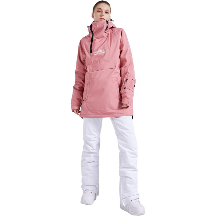 Жіночий гірськолижний костюм Bluemagic: тепла, вітронепроникна та дихаюча куртка Softshell для активного відпочинку (зелений, рожевий, XL)