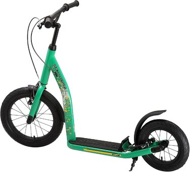 Самокат дитячий STAR SCOOTER City Kick Scooter 16 дюймів, зелений - з повітряними колесами та регульованою висотою