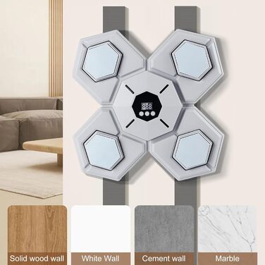 Музична боксерська машина настінна з LED, Bluetooth, електронна, з рукавичками для дорослих і дітей