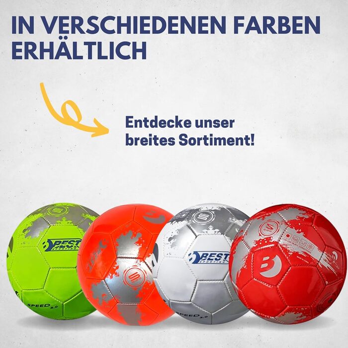Футбольний м'яч BEST SPORTING Speed 2.0, розмір 5, дитячий, яскравий дизайн, для тренувань