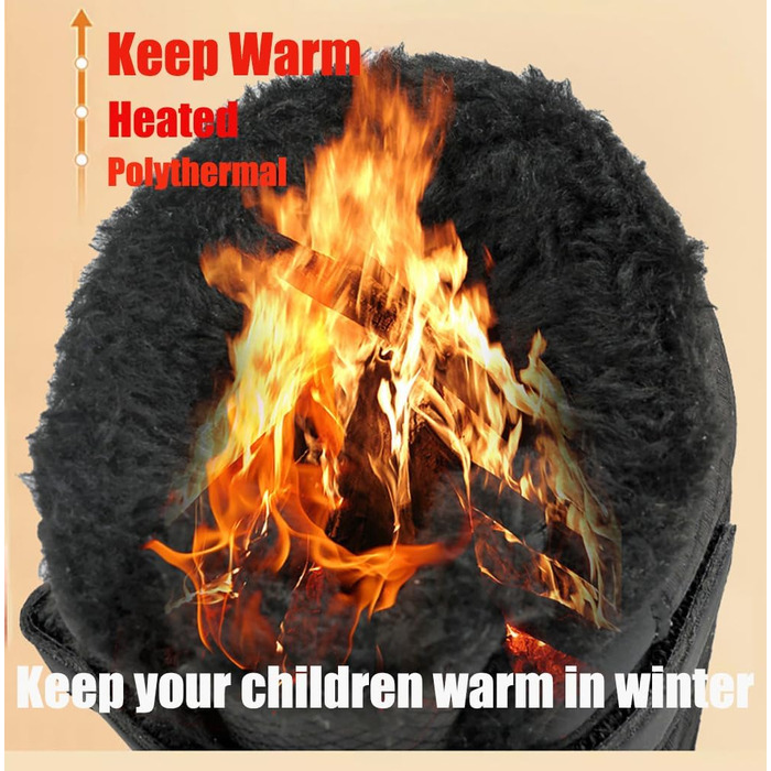 Дитячі зимові шкарпетки-черевики для хлопчиків та дівчаток, теплі, з підкладкою, для активного відпочинку, трекінгу та хайкінгу, легкі, неслизькі, зимові черевики, армійний зелений, розмір EU25-36