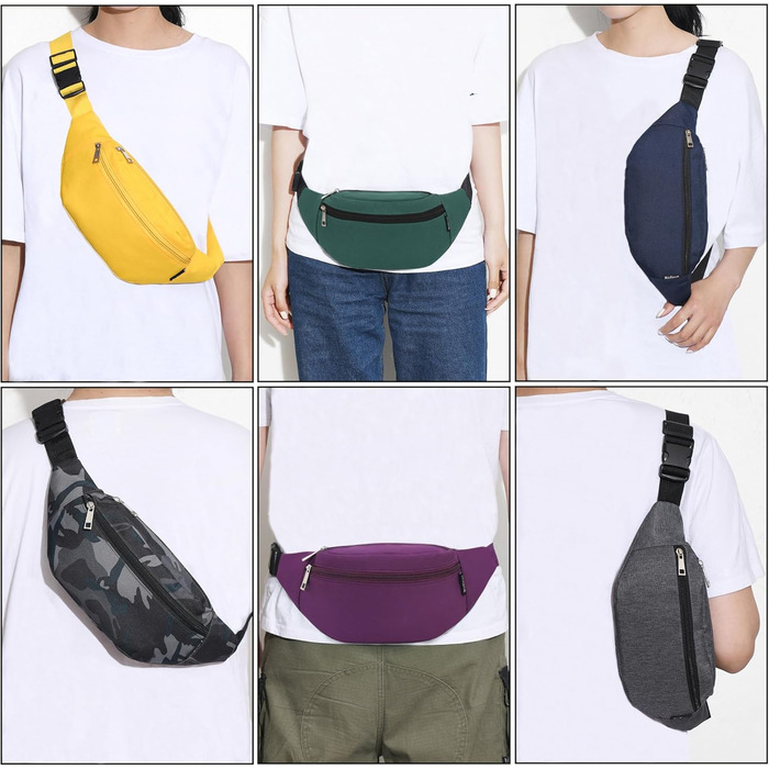 Сумка на пояс Bauchtasche унісекс (33x6.5x14 см), оливкова - для спорту, фітнесу, велосипеда, кемпінгу. З відділенням для телефону