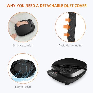 Електричний масажер для ніг Snailax з вібрацією та підігрівом, з пультом дистанційного керування, чорний, ідеальний подарунок