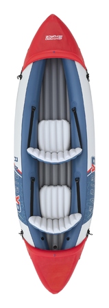Надувний двомісний каяк Bestway Lite Rapid X2 (65077), 321 x 100 см, комплект