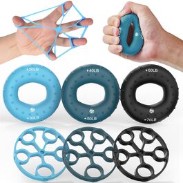 FUNFLEX Griffkraft Trainer Set: Розвиток сили кистей, передпліч та пальців (Ozean 6)