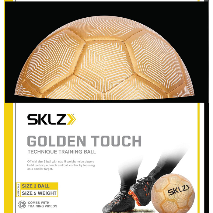 М'яч для футболу SKLZ Golden Touch, розмір 3, з обтяженням