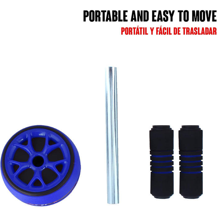 Набір для дому Calma Dragon 2 в 1: ролер для пресу та скакалка. Фітнес-тренажер для дому (блакитний)